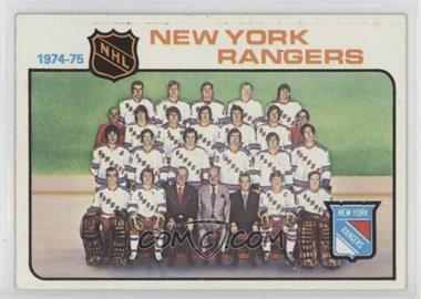 1975-76 Topps - [Base] #94 - Team Checklist - New York Rangers Team