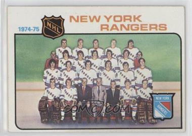 1975-76 Topps - [Base] #94 - Team Checklist - New York Rangers Team