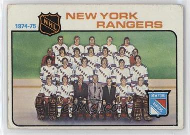 1975-76 Topps - [Base] #94 - Team Checklist - New York Rangers Team