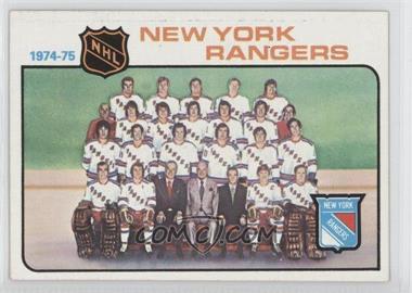 1975-76 Topps - [Base] #94 - Team Checklist - New York Rangers Team