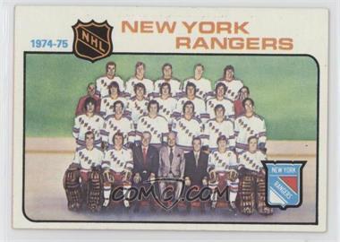1975-76 Topps - [Base] #94 - Team Checklist - New York Rangers Team