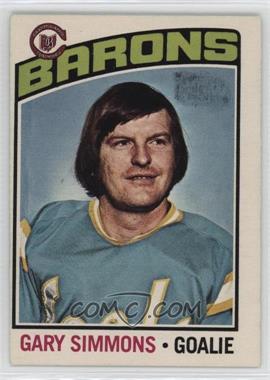 1976-77 O-Pee-Chee - [Base] #176.2 - Gary Simmons ("Team transferred..." airbrushed on front) [Good to VG‑EX]
