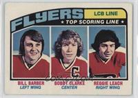 Bill Barber, Bobby Clarke, Reggie Leach [Good to VG‑EX]