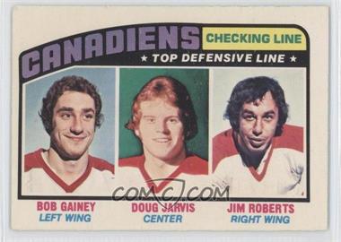 1976-77 O-Pee-Chee - [Base] #217 - Bob Gainey, Doug Jarvis, Jimmy Roberts