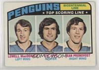 Pittsburgh Penguins Team, Lowell MacDonald, Syl Apps, Jean Pronovost [Good …