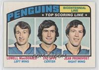 Pittsburgh Penguins Team, Lowell MacDonald, Syl Apps, Jean Pronovost [Good …