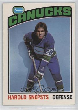 1976-77 O-Pee-Chee - [Base] #366 - Harold Snepsts