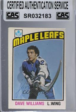 1976-77 O-Pee-Chee - [Base] #373 - Tiger Williams [CAS Certified Sealed]