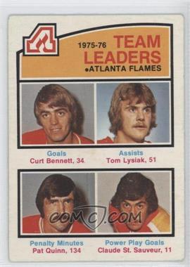 1976-77 O-Pee-Chee - [Base] #379 - Curt Bennett, Tom Lysiak, Pat Quinn, Claude St. Sauveur
