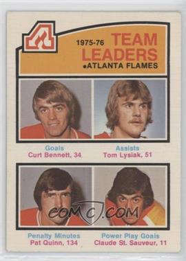 1976-77 O-Pee-Chee - [Base] #379 - Curt Bennett, Tom Lysiak, Pat Quinn, Claude St. Sauveur