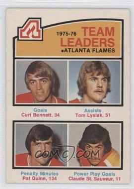 1976-77 O-Pee-Chee - [Base] #379 - Curt Bennett, Tom Lysiak, Pat Quinn, Claude St. Sauveur