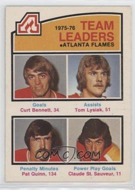 1976-77 O-Pee-Chee - [Base] #379 - Curt Bennett, Tom Lysiak, Pat Quinn, Claude St. Sauveur