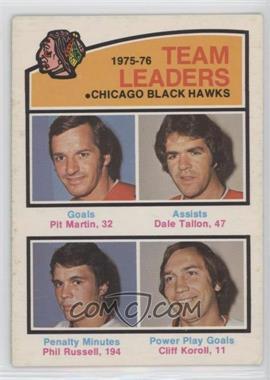 1976-77 O-Pee-Chee - [Base] #382 - Pit Martin, Dale Tallon, Phil Russell, Cliff Koroll