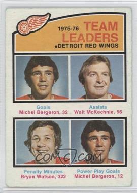 1976-77 O-Pee-Chee - [Base] #385 - Michel Bergeron, Walt McKechnie, Bryan Watson [Good to VG‑EX]