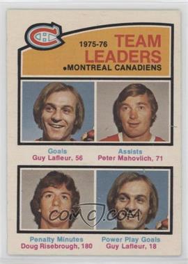 1976-77 O-Pee-Chee - [Base] #388 - Guy Lafleur, Peter Mahovlich, Doug Risebrough