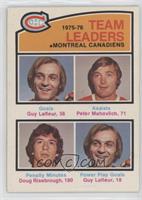 Guy Lafleur, Peter Mahovlich, Doug Risebrough