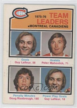 1976-77 O-Pee-Chee - [Base] #388 - Guy Lafleur, Peter Mahovlich, Doug Risebrough