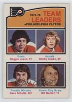 Reggie Leach, Bobby Clarke, Dave Schultz, Bill Barber