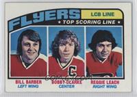 Bill Barber, Bobby Clarke, Reggie Leach [Good to VG‑EX]