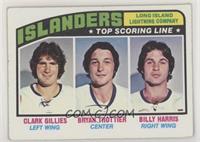 New York Islanders Team, Clark Gillies, Bryan Trottier, Billy Harris