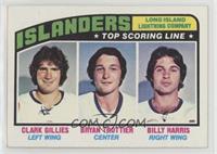 New York Islanders Team, Clark Gillies, Bryan Trottier, Billy Harris