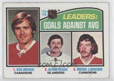 1976-77 Topps - [Base] #6 - Ken Dryden, Glenn Resch, Michel Larocque [Good to VG‑EX]