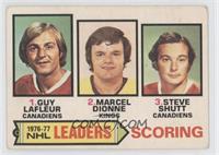 Marcel Dionne, Steve Shutt, Guy Lafleur [Good to VG‑EX]