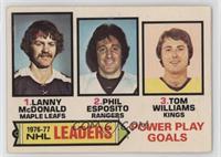 Lanny McDonald, Phil Esposito, Tom Williams [Poor to Fair]