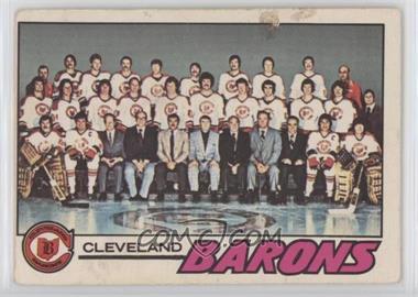 1977-78 O-Pee-Chee - [Base] #75 - Cleveland Barons Team [Poor to Fair]