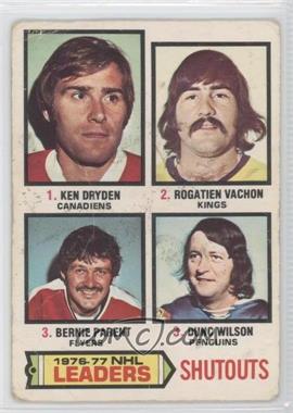 1977-78 O-Pee-Chee - [Base] #8 - Ken Dryden, Rogie Vachon, Bernie Parent, Dunc Wilson [Poor to Fair]