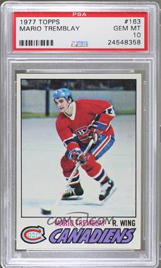 1977-78 Topps - [Base] #163 - Mario Tremblay [PSA 10 GEM MT]