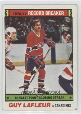 1977-78 Topps - [Base] #216 - Record Breaker: Longest Point-Scoring Streak (Guy Lafleur) [Good to VG‑EX]