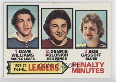 1977-78 Topps - [Base] #4 - Tiger Williams, Dennis Polonich, Bob Gassoff