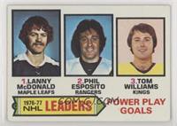 Lanny McDonald, Phil Esposito, Tom Williams [Poor to Fair]