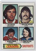 Ken Dryden, Rogie Vachon, Bernie Parent, Dunc Wilson)