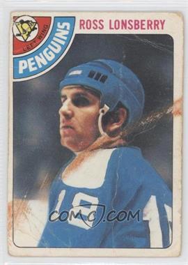 1978-79 O-Pee-Chee - [Base] #186 - Ross Lonsberry [Poor to Fair]