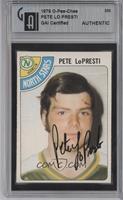 Pete LoPresti [GAI Certified Encased]