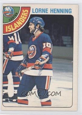 1978-79 O-Pee-Chee - [Base] #313 - Lorne Henning