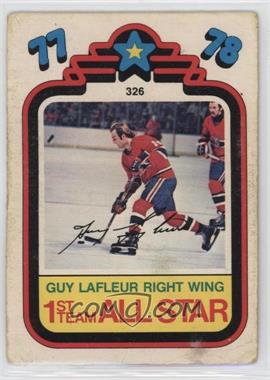 1978-79 O-Pee-Chee - [Base] #326 - 1st Team All Star (Guy LaFleur) [COMC RCR Poor]