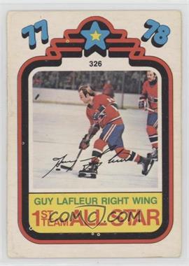 1978-79 O-Pee-Chee - [Base] #326 - 1st Team All Star (Guy LaFleur) [Good to VG‑EX]