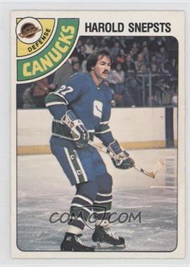 1978-79 O-Pee-Chee - [Base] #380 - Harold Snepsts