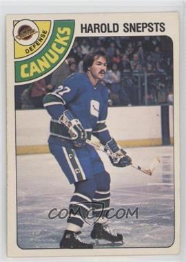 1978-79 O-Pee-Chee - [Base] #380 - Harold Snepsts