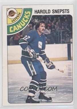 1978-79 O-Pee-Chee - [Base] #380 - Harold Snepsts