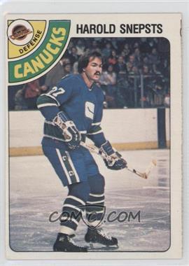 1978-79 O-Pee-Chee - [Base] #380 - Harold Snepsts