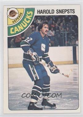 1978-79 O-Pee-Chee - [Base] #380 - Harold Snepsts