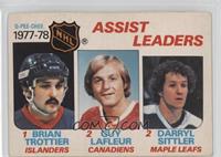 Assist Leaders (Bryan Trottier, Darryl Sittler, Guy Lafleur) [Good to …