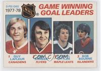 Game Winning Goal Leaders (Bill Barber, Darryl Sittler, Bob Bourne)