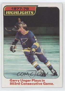 1978-79 Topps - [Base] #5 - Highlights - Garry Unger