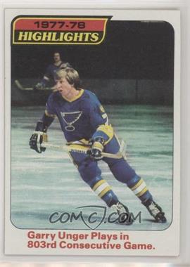 1978-79 Topps - [Base] #5 - Highlights - Garry Unger