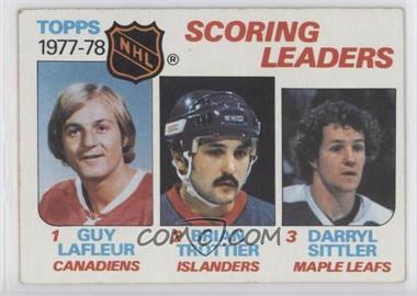 1978-79 Topps - [Base] #65 - Leaders - Bryan Trottier, Darryl Sittler, Guy Lafleur [Good to VG‑EX]